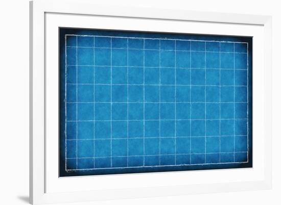 An Engineering Background with Blue Lines Art-kentoh-Framed Art Print