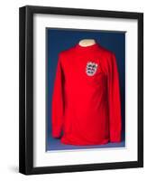 An England Shirt with International Badge, as Worn by the 1966 World Cup Winning Team-null-Framed Giclee Print