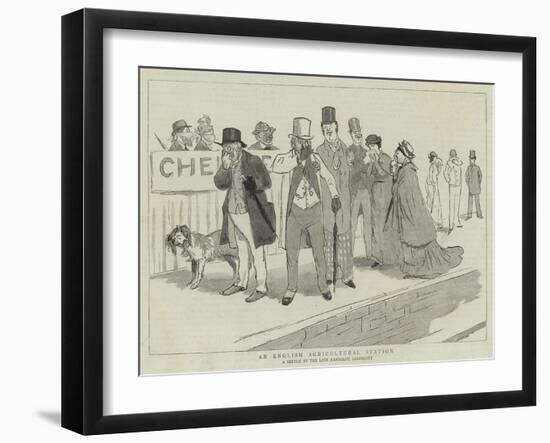 An English Agricultural Station-Randolph Caldecott-Framed Giclee Print