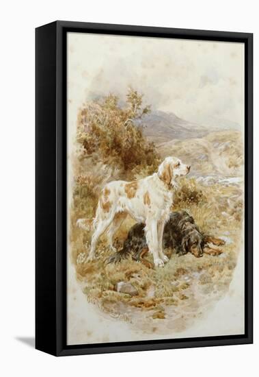 An English and a Gordon Setter-Basil Bradley-Framed Stretched Canvas
