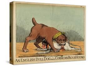 An English Bull Dog and a Corsican Blood Hound, C.1803-null-Stretched Canvas