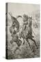 An English Cavalryman Attacks a Zulu Warrior During the Anglo-Zulu War of 1879-null-Stretched Canvas