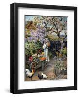 An English Cottage Garden-William Stephen Coleman-Framed Giclee Print