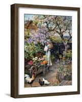 An English Cottage Garden-William Stephen Coleman-Framed Giclee Print