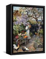 An English Cottage Garden-William Stephen Coleman-Framed Stretched Canvas