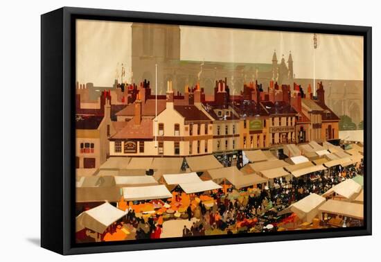 An English Country Market-Fred Taylor-Framed Stretched Canvas