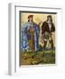 An English Courtier of 1450 and an English Gentleman of 1500-Edward May-Framed Giclee Print
