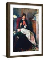 An English Fireside of 1854-5-Ford Madox Brown-Framed Giclee Print
