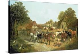 An English Homestead-John Frederick Herring I-Stretched Canvas