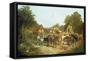 An English Homestead-John Frederick Herring I-Framed Stretched Canvas