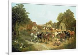 An English Homestead-John Frederick Herring I-Framed Giclee Print