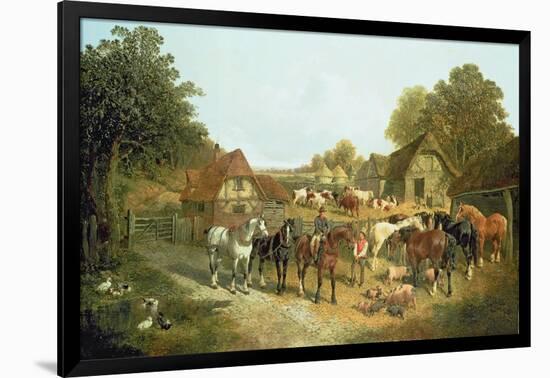 An English Homestead-John Frederick Herring I-Framed Giclee Print