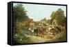 An English Homestead-John Frederick Herring I-Framed Stretched Canvas