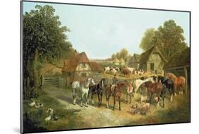 An English Homestead-John Frederick Herring I-Mounted Giclee Print