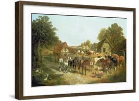 An English Homestead-John Frederick Herring I-Framed Giclee Print