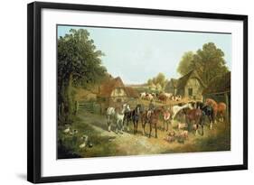 An English Homestead-John Frederick Herring I-Framed Giclee Print