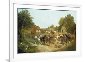 An English Homestead-John Frederick Herring I-Framed Giclee Print