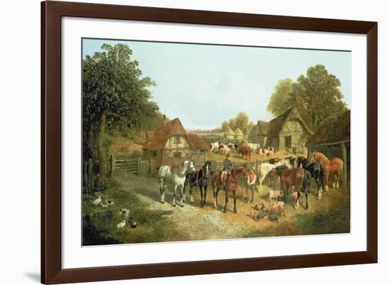 An English Homestead-John Frederick Herring I-Framed Giclee Print