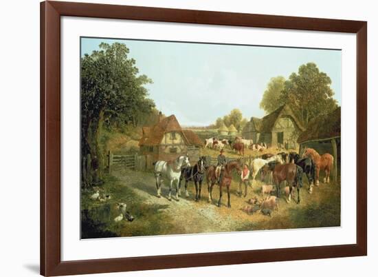 An English Homestead-John Frederick Herring I-Framed Giclee Print