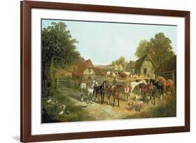 An English Homestead-John Frederick Herring I-Framed Giclee Print