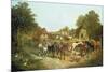 An English Homestead-John Frederick Herring I-Mounted Giclee Print