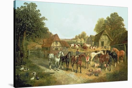 An English Homestead-John Frederick Herring I-Stretched Canvas