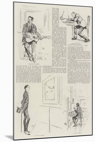 An English Humoristic Artist, Mr Phil May at Home-Phil May-Mounted Giclee Print
