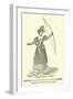 An English Lady Practising with the Bow and Arrow, Early Part of Nineteenth Century-null-Framed Giclee Print