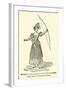 An English Lady Practising with the Bow and Arrow, Early Part of Nineteenth Century-null-Framed Giclee Print