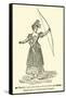An English Lady Practising with the Bow and Arrow, Early Part of Nineteenth Century-null-Framed Stretched Canvas