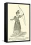 An English Lady Practising with the Bow and Arrow, Early Part of Nineteenth Century-null-Framed Stretched Canvas