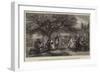 An English Merry-Making, a Hundred Years Ago-William Powell Frith-Framed Giclee Print