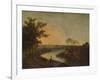 'An English River at Sunset, in the distance the Welsh hills', c1760, (1938)-Richard Wilson-Framed Giclee Print