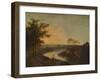 'An English River at Sunset, in the distance the Welsh hills', c1760, (1938)-Richard Wilson-Framed Giclee Print