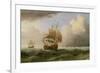 An English Ship Close-Hauled in a Strong Breeze-Willem van de Velde-Framed Giclee Print