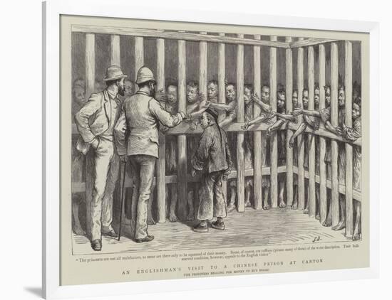 An Englishman's Visit to a Chinese Prison at Canton-null-Framed Giclee Print