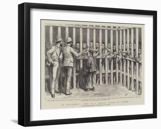 An Englishman's Visit to a Chinese Prison at Canton-null-Framed Giclee Print