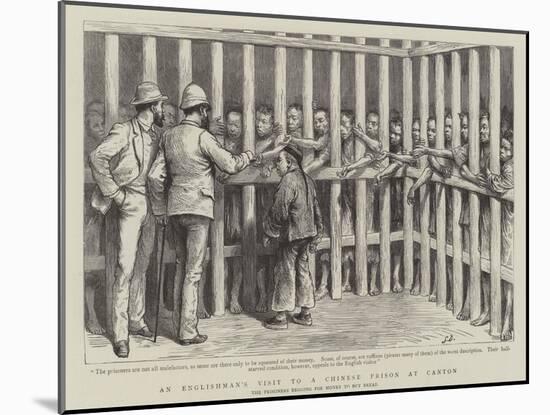 An Englishman's Visit to a Chinese Prison at Canton-null-Mounted Giclee Print