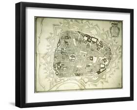 An Engraved Plan of Vienna, 1770-Joseph Anton Nagel-Framed Giclee Print