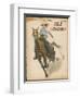 An Enthusiastic Lady Polo Player-null-Framed Photographic Print