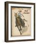 An Enthusiastic Lady Polo Player-null-Framed Premium Photographic Print