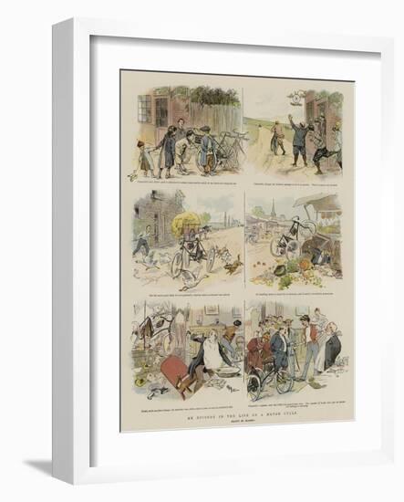 An Episode in the Life of a Motor Cycle-null-Framed Giclee Print