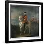 An Equestrian Portrait of King George III, Wearing the Order of the Garter-David Morier-Framed Giclee Print