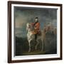 An Equestrian Portrait of King George III, Wearing the Order of the Garter-David Morier-Framed Giclee Print