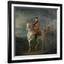 An Equestrian Portrait of King George III, Wearing the Order of the Garter-David Morier-Framed Giclee Print