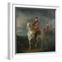 An Equestrian Portrait of King George III, Wearing the Order of the Garter-David Morier-Framed Giclee Print