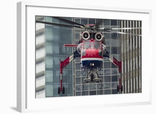 An Erickson Aircrane S-64 Aircrane Heavy-Lift Helicopter-null-Framed Photographic Print