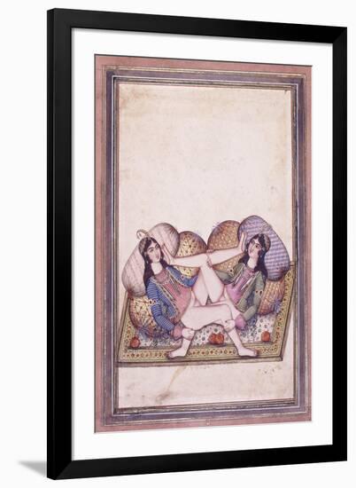 An Erotic Scene, Mid 19th Century-null-Framed Giclee Print