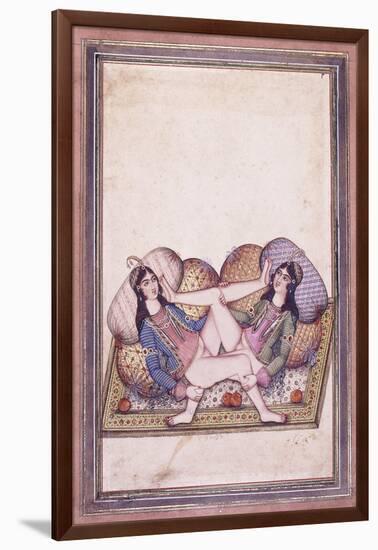 An Erotic Scene, Mid 19th Century-null-Framed Giclee Print