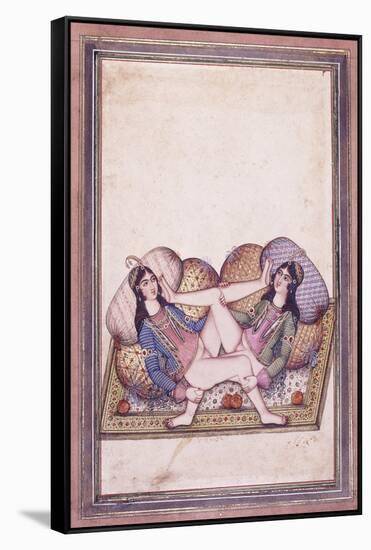 An Erotic Scene, Mid 19th Century-null-Framed Stretched Canvas